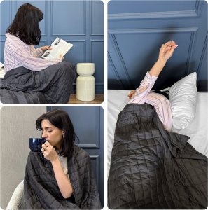 LOZKOHOLICY.PL Sp.z o.o. Sp. K. Kołdra 135 x 200 Obciążeniowa Sensoryczna 9kg Nel 04 10