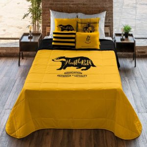 Harry Potter Kołdra Harry Potter Hufflepuff Wielokolorowy 235 x 4 x 270 cm Łóżko 135 1