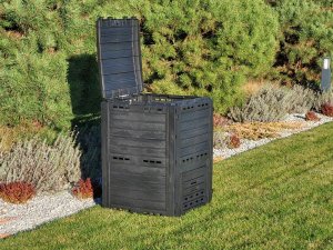 Prosperplast PROSPERPLAST KOMPOSTOWNIK  280L ANTRACYT COMPOGREEN WOODY 6