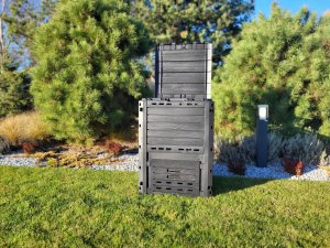 Prosperplast PROSPERPLAST KOMPOSTOWNIK  280L ANTRACYT COMPOGREEN WOODY 10