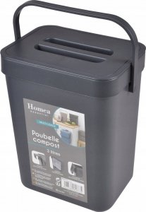 Homea Kompostownik domowy z uchwytem, 3l 4