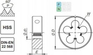 Fanar NARZYNKA UNC 1 -8 DIN-22568 (2A) HSS 800 1