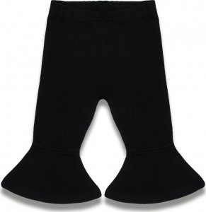 NICOL Legginsy dzwony bawełniane czarne dla dziewczynki Viki Nicol 56 (51 - 56 cm) 1