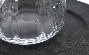 Krosno Wazon szklany 19 cm z optykiem 5