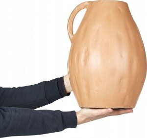 Beliani Wazon dekoracyjny z terakoty 40 cm beżowy KULIM 3