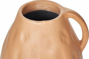 Beliani Wazon dekoracyjny z terakoty 40 cm beżowy KULIM 4