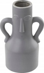 Beliani Porcelana Wazon na kwiaty 21 Szary TRIPOLI 3