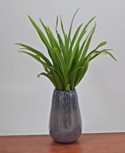 Inter-Deco Fioletowo-biały wazon z grubego szkła 2