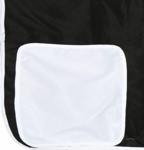 vidaXL Łóżko piętrowe z zasłonkami, biało-czarne, 75x190 cm, sosnowe 12