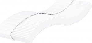 vidaXL vidaXL Materac piankowy, biały, 90x200 cm, twardość H2/H3 1