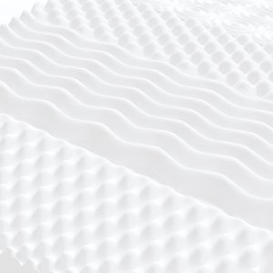 vidaXL Materac piankowy, biały 160x200 cm, 7-strefowy, twardość 20 ILD 5