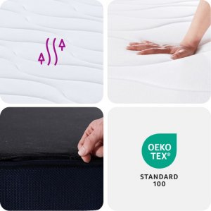 vidaXL vidaXL Materac kieszeniowy, średnia twardość, 180x200 cm 8