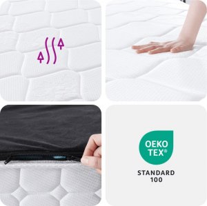 vidaXL vidaXL Materac kieszeniowy, średnia twardość, 200x200 cm 9