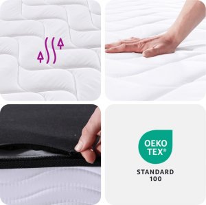 vidaXL vidaXL Materac bonellowy, twardość średnia, 140x200 cm 9