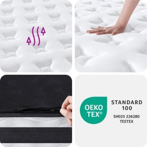 vidaXL vidaXL Materac kieszeniowy, twardość średnia, 140x200 cm 6