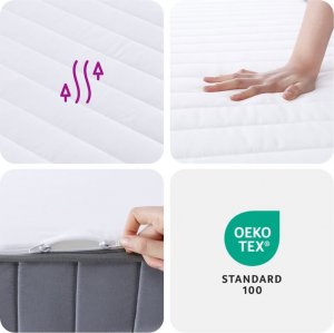 vidaXL vidaXL Materac piankowy, średnio miękki, 100x200 cm 9