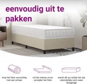 vidaXL vidaXL Materac kieszeniowy, średnia twardość, 90x200 cm 8