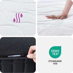 vidaXL vidaXL Materac bonellowy, twardość średnia, 180x200 cm 9