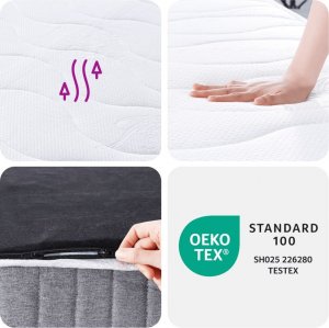 vidaXL vidaXL Materac kieszeniowy, średnia twardość, 80x200 cm 6