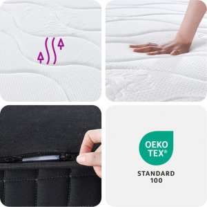 vidaXL vidaXL Materac bonellowy, twardość średnia, 140x190 cm 9