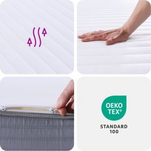 vidaXL vidaXL Materac piankowy, średnio miękki, 140x200 cm 10