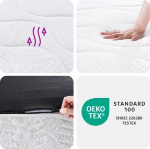 vidaXL vidaXL Materac bonellowy, twardość średnia, 90x190 cm 8