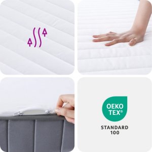 vidaXL vidaXL Materac piankowy, średnio miękki, 120x200 cm 9