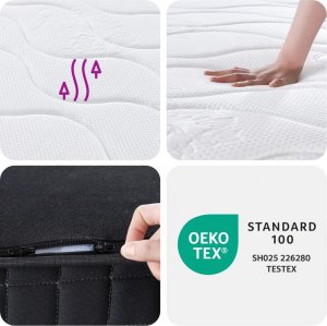 vidaXL vidaXL Materac bonellowy, średnia twardość, 80x200 cm 8