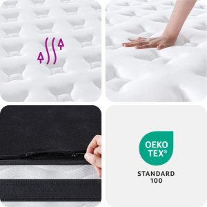 vidaXL vidaXL Materac kieszeniowy, średnia twardość, 90x200 cm 9