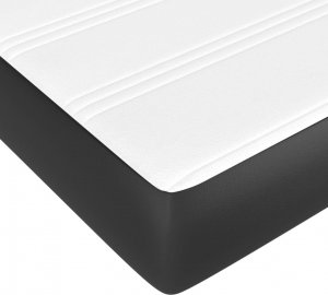 vidaXL vidaXL Materac kieszeniowy, czarny, 120x190x20 cm, sztuczna skóra 3