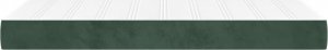 vidaXL vidaXL Materac kieszeniowy, ciemnozielony 120x190x20 cm, aksamit 4