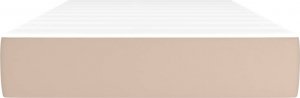 vidaXL vidaXL Materac kieszeniowy, cappuccino, 120x190x20 cm, sztuczna skóra 3