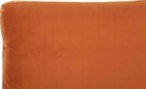 Beliani Łóżko welurowe 140 x 200 cm pomarańczowe MELLE 9