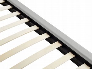 Beliani Łóżko welurowe 180 x 200 cm szare MELLE 7