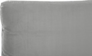 Beliani Łóżko welurowe 180 x 200 cm szare MELLE 9