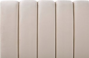 Beliani Łóżko welurowe 140 x 200 cm beżowe MARVILLE 6