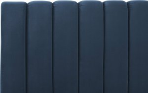 Beliani Łóżko welurowe 140 x 200 cm niebieskie MARVILLE 6