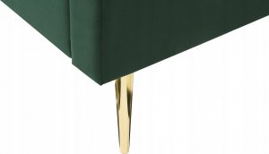 Beliani Łóżko welurowe 140 x 200 cm zielone MARVILLE 8