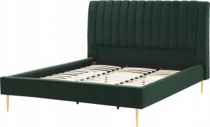 Beliani Łóżko welurowe 180 x 200 cm zielone MARVILLE 4