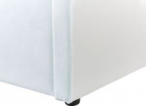 Beliani Łóżko wysuwane welurowe 90 x 200 cm niebieskie EYBURIE 14