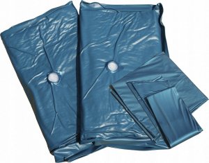 Beliani Łóżko wodne tapicerowane 180 x 200 cm ciemnoszare LA ROCHELLE 11