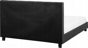 Beliani Łóżko wodne tapicerowane 180 x 200 cm ciemnoszare LA ROCHELLE 5