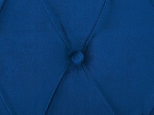 Beliani Łóżko wodne welurowe 180 x 200 cm niebieskie AVALLON 7