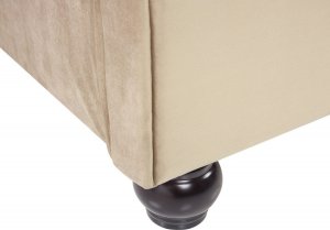 Beliani Łóżko wodne welurowe 180 x 200 cm beżowe AVALLON 5