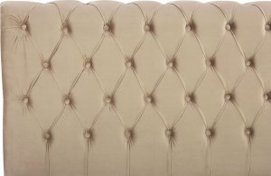 Beliani Łóżko wodne welurowe 180 x 200 cm beżowe AVALLON 6