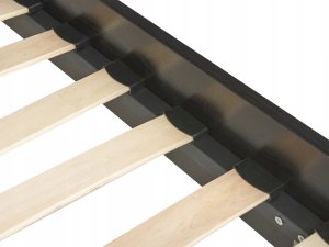 Beliani Łóżko rattanowe 160 x 200 cm czarne MONPAZIER 6