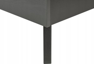 Beliani Łóżko rattanowe 160 x 200 cm czarne MONPAZIER 7