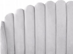 Beliani Łóżko welurowe 140 x 200 cm szare AMBILLOU 8