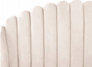 Beliani Łóżko welurowe 160 x 200 cm szare AMBILLOU 5