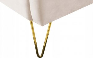 Beliani Łóżko welurowe 160 x 200 cm szare AMBILLOU 7